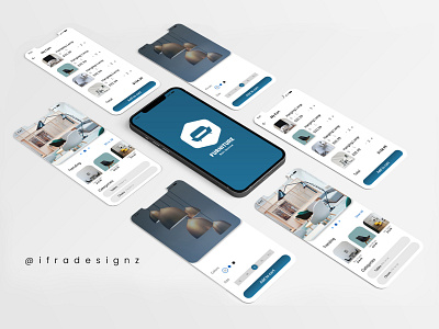 Mobile App UI Design for Furniture Brand brand design brand identity branding branding design graphic design logo ui