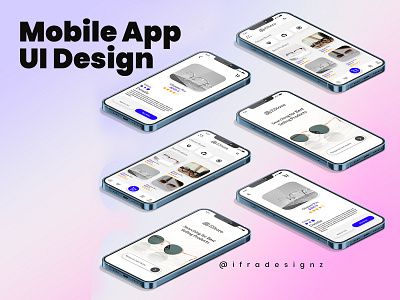 Shopping Mobile App UI Design brand design brand identity branding branding design design graphic design logo ui