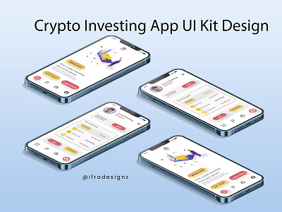 Crypto Investing App UI Design brand design brand identity branding branding design design illustration logo ui vector