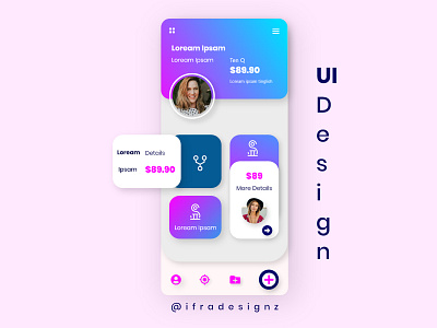 Mobile App UI Design brand design brand identity branding branding design design illustration logo ui vector