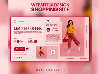 Website UI Design brand design brand identity branding branding design design illustration ui vector