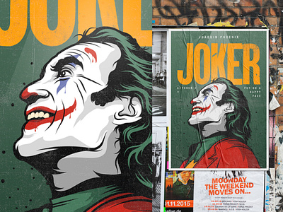 Joker art dc comics design draw illustration illustrator joker joker movie vectors