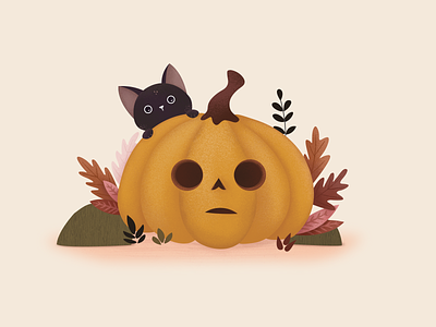 November Pumpkin characters children design digital illustration photoshop wacom intuos
