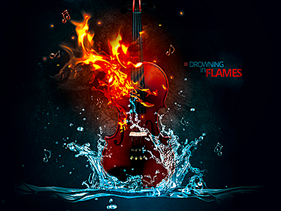 Music Xtreme Sensations Flyer amazing flyers antagonism best music posters concert poster creative flyer festival poster music illustration music photomanipulation promotion flyers rock flyer violin photo manipulation water and fire photomanipulation