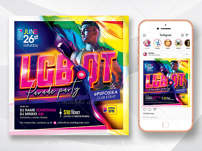 LGBTQ Party Flyer