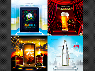 4 Products Flyer Bundle 60% OFF advertising template beer bottles big sale company business shop clean advertise cocktails promo posters drink promotions drinks ad presentation flyer products promotion flyers special offer flyer store exhibition