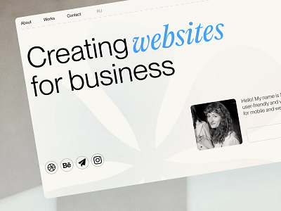 Portfolio website – UI/UX designer designer minimal portfolio web website