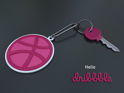Dribbble debut_3D Product Design_#01 Key Chain