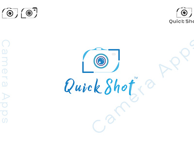 Camera Logo app branding business card design flat icon logo design minimal typography vector