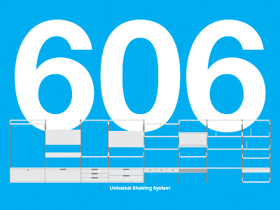 606 Universal Shelving System dieter furniture illustration rams system vitsoe