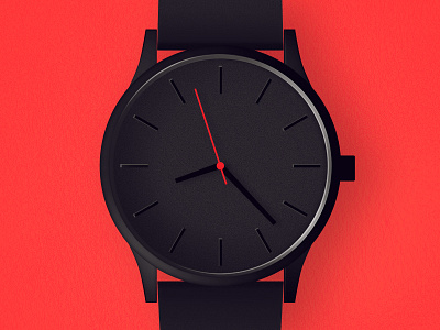 Watch black clock illustration photoshop red time watch