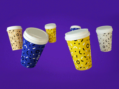 Coffee cup 3d animation c4d coffee octanerender