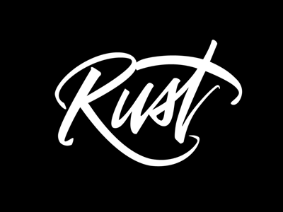 Rust animation calligraphy graphicdesign typography