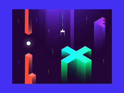 GameOn rebrand arcade game branding cool cosmos dark game gaming graphicdesgn illustration illustrator moon mysterious neon colors pitchdeck rebrand redesign slides space stars stellar