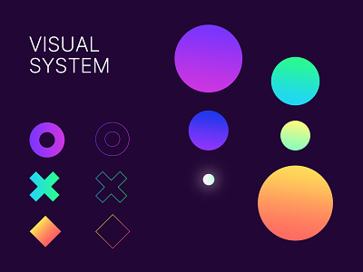 GameOn visual system bright colors colorscheme geometric geometric design gradient neon vibrant visual
