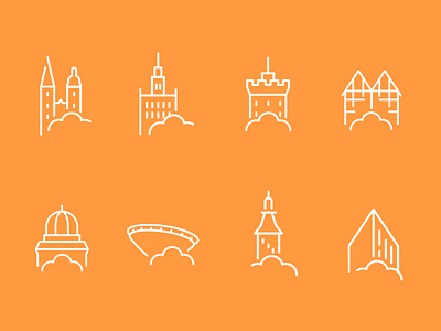 Icons for Polish towns