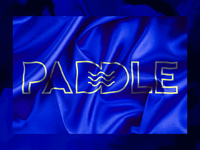 Paddle blue contrast logo sea surfing texture waves