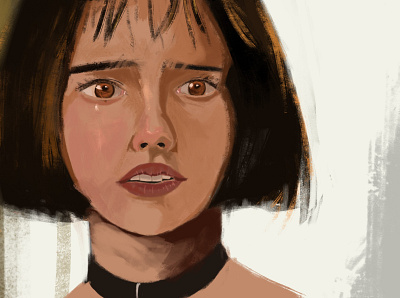 Mathilda (leon the professional) animation art character digitalpainting illustration painting