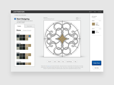 Pattern designer clean design interaction interface landing simple site ui ux web