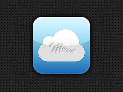 MobileMe.com Icon blue cloud icon iphone mobileme