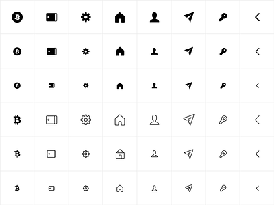 Bitcoin icon set bitcoin crypto cryptocurrency free icons iconset open design open source