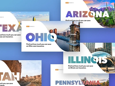 State-specific landing pages arizona header home illinois insurance landing ohio pennsylvania photo state texas utah