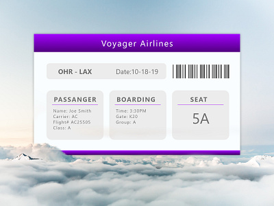 boarding pass - 024 adobephotoshop adobexd boardingpass daily 100 challenge dailyui dailyui024 travel