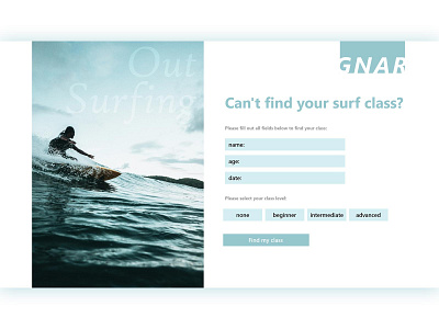 contact us - 028 adobephotoshop adobexd daily 100 challenge dailyui dailyui028 surfing