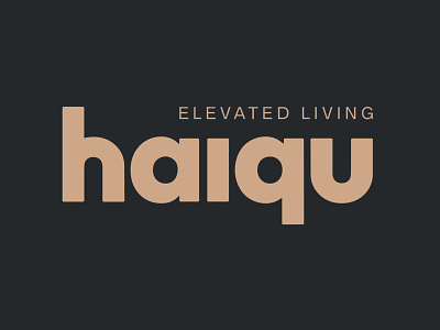 Wordmark for haiqu brand identity branding brandmark design graphic design identity letterform logo logo design logodesign minimal typography wordmark