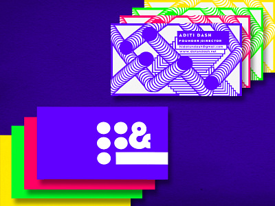 Business Card ampersand branding business card design geometric graphic logo minimal stationer typography vector