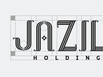 Jazila Branding arabic branding custom typography design elegant identity lettering logo logo design minarets typography