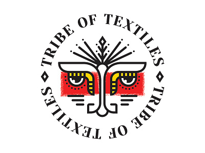 Tribe Of Textiles branding brandmark emblem fashion icon illustration illustrator logo tribal vector vector illustration