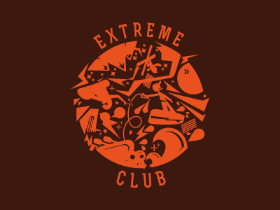 Extreme Club borabula extreme illustration skiboards skis snowboard wakeboard