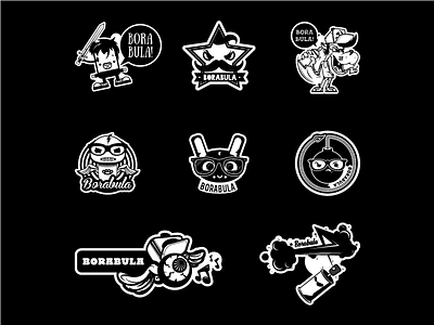 Stickers set borabula sticker stickers