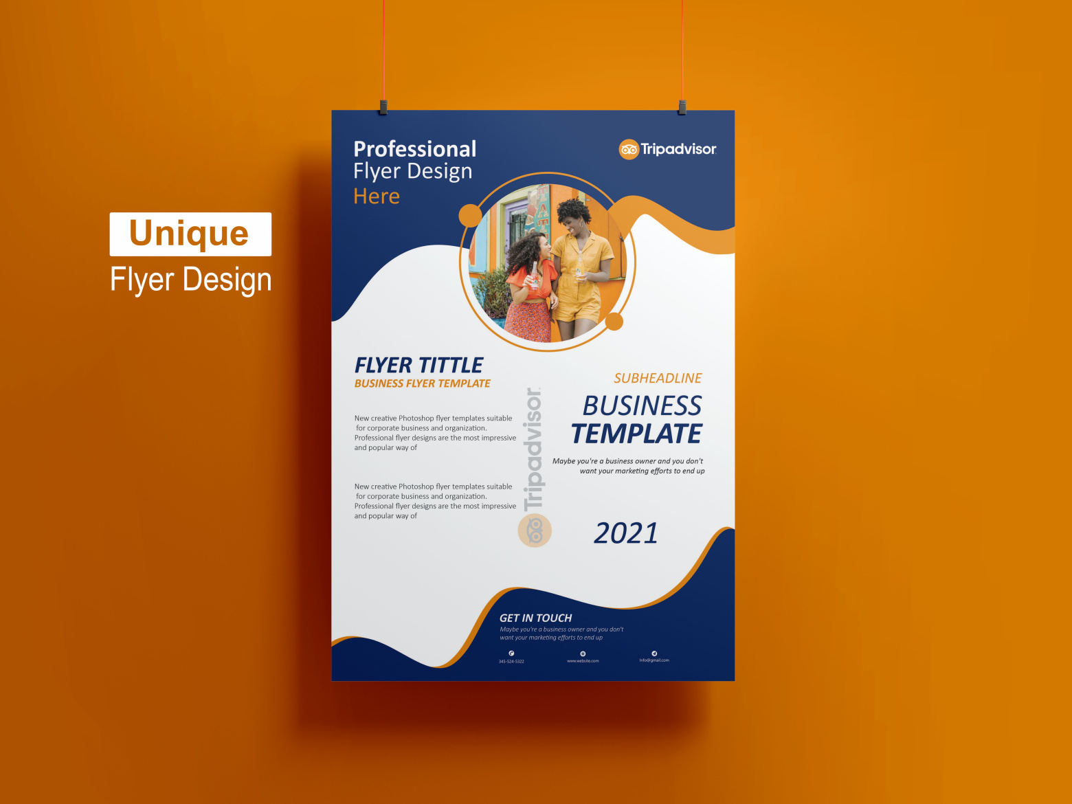 Unique Flyer design Template by Rony Ahmed on Dribbble