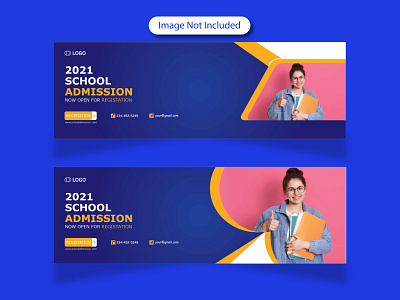 Admission social media cover template free vector admission ads banner banner branding brochure flyers graphic design social media social media cover social media post