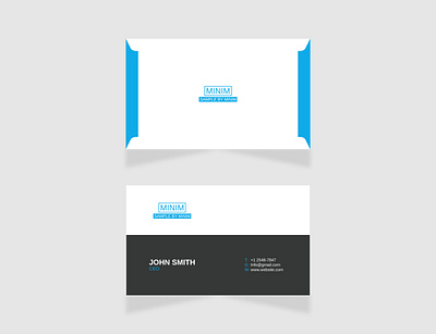 Minimalist Business card Design business card template corporate brand graphic design minimalist business card visiting card