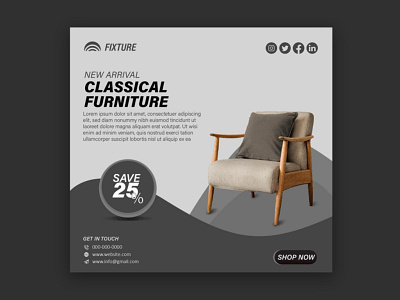 Furniture social media post template ads banner banner banner design facebook post instagram post media post social media post template social post template design twitter post web banner