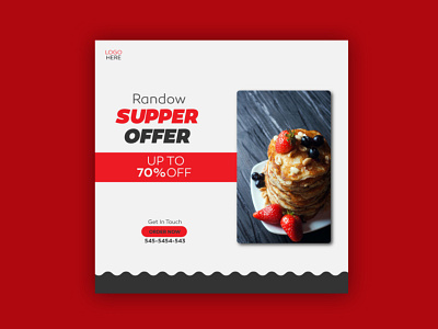 Exclusive food banner design