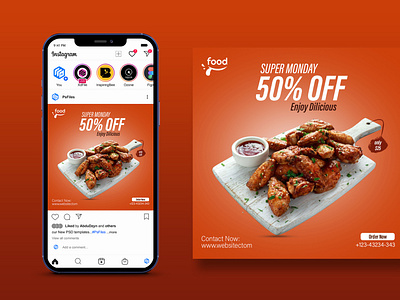 Food Social Media Post Template