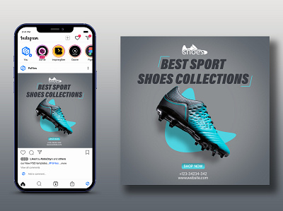 Sport Shoes social media post design ads banner adverting banner desing branding graphic design pst design social media post sport shoes banner web banner