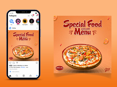 Special Food Social Media Post Design animation banner banner design branding brochure design flyer design graphic design logo motion graphics