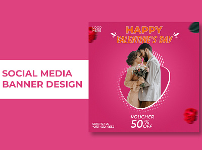 Valentine's Day Banner Design banner design branding brochure design design flyer design flyers