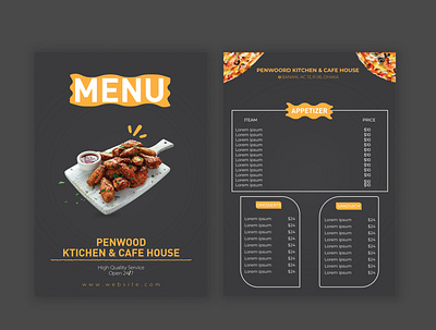 Food Menu Design banner flyers food banner food flyer food menu graphc designer