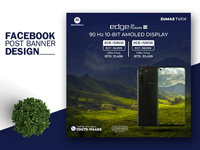 Motorola phone social media post template