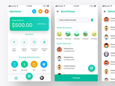 Digital Wallet Mobile App UI/UX