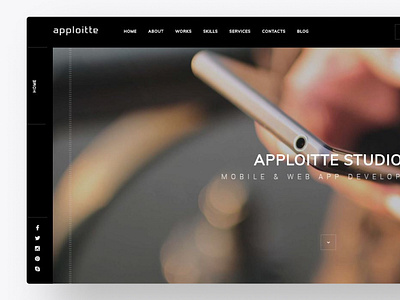 Apploitte Website UI/UX agency apploitte minimal soumeetra ui user experience user interface ux web design website