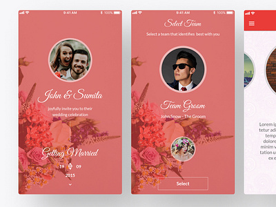 Best Day Wedding App - Welcome Screen