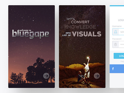 BlueGape - Mobile App UI/UX