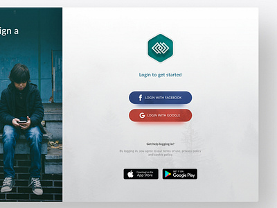 Social Login - Web App UI/UX apploitte design soumeetra ui user experience user interface ux web design webapp